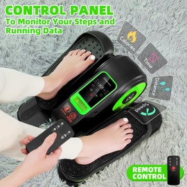 ANCHEER Under Desk Elliptical Machine for Home 100% Pre-Assembled, Ellipse Leg Exerciser for Seniors with 12 Adjustable Speeds, Quiet & Portable Seated Pedal Exerciser with Remote Control