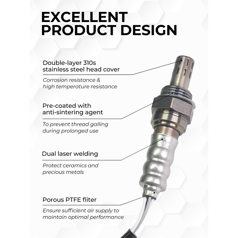 ATBIZZLE O2 Oxygen Sensor 234-4620 234-4621 Upstream and Downstream for