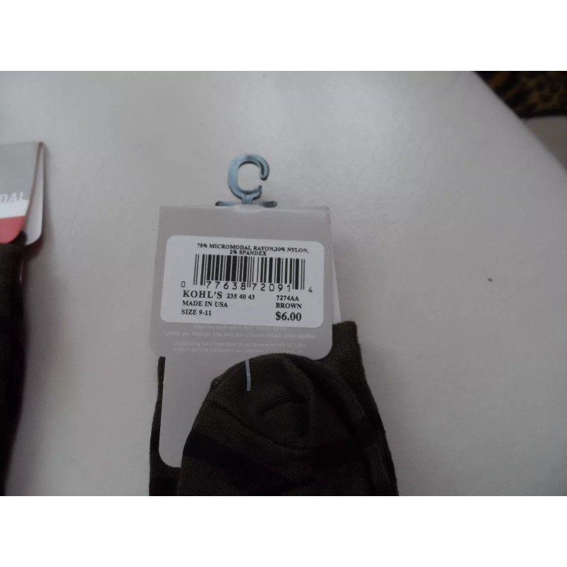 croft & Barrow Lot of 3 pair Woman's Brown and