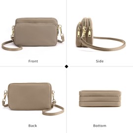 ModaZeal Small Crossbody Bags for Women Waterproof Nylon Shoulder Bags Ladies Handbag Phone Bags Casual Wallet Purse for Outdoor Trips