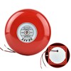 Fire School Safety Fire Alarm Bell, 24V Metal Round Alarm,
