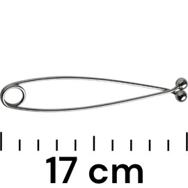PRO FILSTAR Mouth Lock Pike Nickel 17 cm Throat Barrier Fishing - Soft Throat Lock - Pike & Predator Fish Tool - Hook Remover Fishing Accessories - Fishing Hook Accessories - Fishing Gadgets - Sport