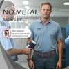 VONMELLI Nickle Free No Metal Belt for Men, TSA Approved