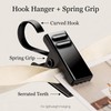BIHRTC Pack of 25 Black Curtain Clips String Light Hangers