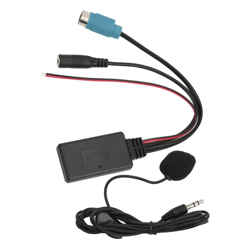 Car Bluetooth5.0 AUX Module Handsfree Mic ABS Wearproof Antiaging for