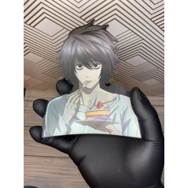 Death Note L Lawliet 3D Lenticular Motion Car Sticker Decal Peeker
