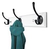mapeoes 2 Pack Wood Coat Rack Wall Mount with 3