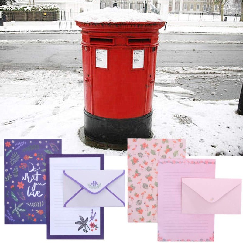36 Pcs Lovely Letter Paper Lined Stationery Paper with 18