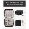 Vlando Travel Jewelry Case with 16 Earring Plates,Small Travel Jewelry