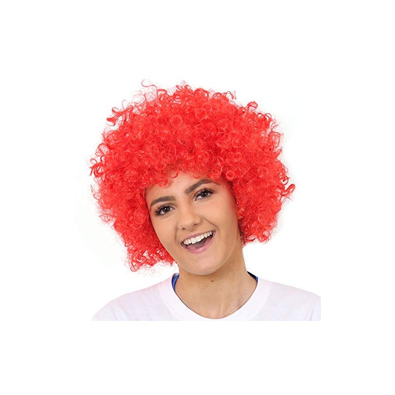 Hatstar Curly Afro Clown Wig for Carnival and Fancy Dress