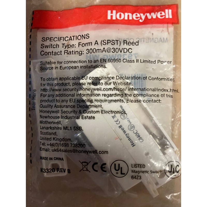 Honeywell Magnetic Door Contact 7939WG-WH