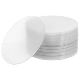 NUOBESTY Acrylic Discs, 30pcs Acrylic Circle Blanks Clear Acrylic Circles Round Disc Acrylic Ornament Blanks Keychain Blanks Clear Ornaments for Painting