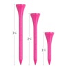 IZZO Golf Wood Golf Tees, 1.75 Inch, Neon Pink (Pack