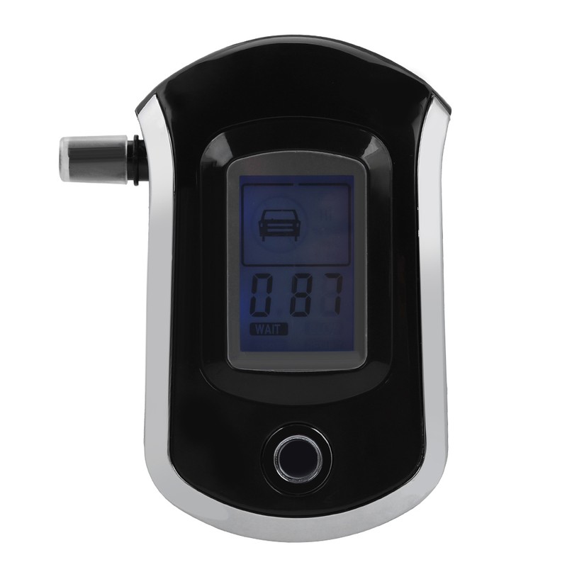 Digital Breath Alcohol Tester Professional Car Alcoholimetro Breathalyser with 5