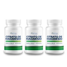 NAIMA Kit 3 Frascos de Citrato de Magnesio 500 mg  100 Cápsulas  Pure Magnesium Citrate  Suplemento Puro y de Alta Absorción  Ingredientes Naturales  