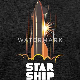 Spreadshirt Marcus House Merch Star Ship Mars Men's Premium T-Shirt, M, Charcoal Grey