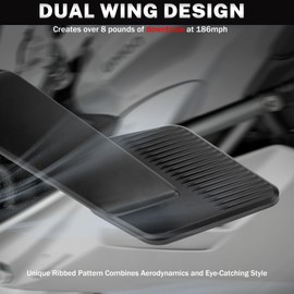 XINGWU Large Motorcycle Mirrors Adjustable Rearview Stealth Mirrors for Ninja 650 Ninja 500 Ninja 400 ZX6R ZX10R ZX4RR CBR1000 CBR300R CBR500R CBR600RR GSXR1000 R15 R25 YZ Wind Wing Side Mirror