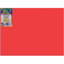 Darice Extra Thick Foam Sheet Red 6mm thick 9 X 12 Inches