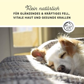 Annimally Bierhefe Hund 100 Tabletten für glänzendes Hundefell und Vitale Haut - 100% Reine Bierhefetabletten für Hunde Reduziert nährstoffmangel-bedingtes Haaren