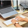 SAMDI Wood Keyboard Tray Holder Magic Keyboard with Numeric Keypad