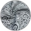 SHLAX&WING Men's Silver Black Paisley Silk Pocket Square, 12.6 x