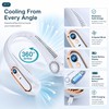 Bladeless Neck Fan for Hands-Free Cooling – 5-Speed USB Rechargeable