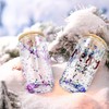 AGH 16oz Sublimation Snow Globe Glass Can Shaped Tumblers with