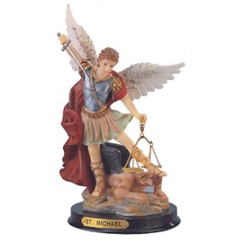 ICE ARMOR 9" H Archangel Michael Statue Saint Michael The Strongest Angel Holy Figurine Religious Decoration