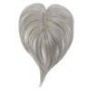 Gray Hair Concealing Wig Parting Type Light Gray Hair