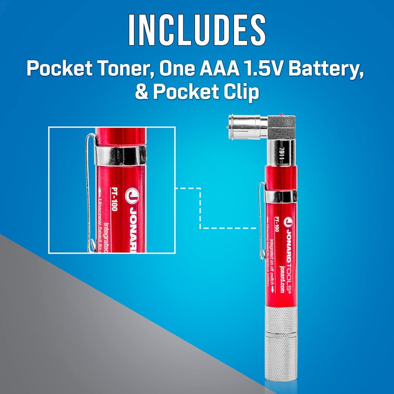 Jonard Tools PT-100 Coax Cable Wire Tracer Pocket Continuity Tester