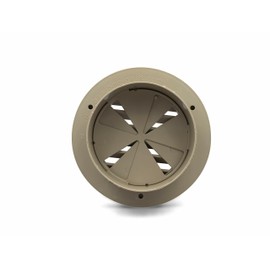 Thetford RV Camper Thermovent 4 inch Ducted Heat Vent with Damper Tan Brown PN 94269