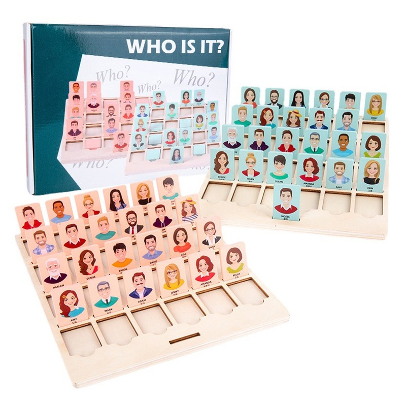 Guessing Game Toy Wooden Parent Child Interactive Logical Thinking Training