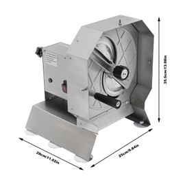 Giciashop Commercial Electric Vegetable Slicer Cutter, 0-0.5""/ 0-13mm Adjustable Thickness Stainless Steel Vegetable Chopper, Manual Electric Slicer Machine for Cabbage, Orange, Carrot