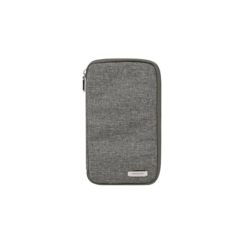 Travelon portafolios con cierre para pasaporte familiar con bloqueo RFID