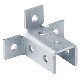 heneng 4 Pack Wing Shaped Fittings for 1-5/8" Strut Channel,7/32" Thick Heavy Duty Strut Wing Connector Bracket