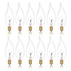 Simba Lighting Candelabra Flame Tip Clear CA10 40W E12 Base