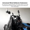 Motorcycle Windshield Extension Universal Adjustable Airflow Windscreen Extender Fits All
