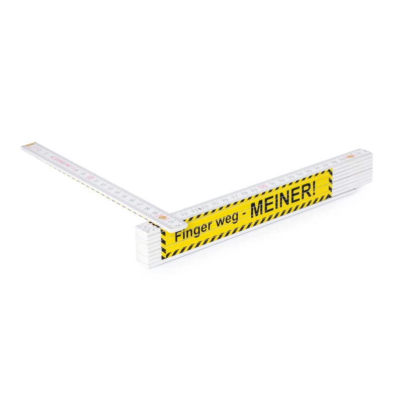 Ruler Printed with "Finger weg - MEINER!"