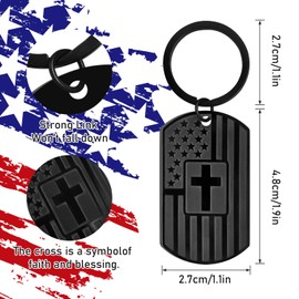 AXEN Christian Gifts for Men, Religious Keychain with Bible Verse Scripture for Dad, Son, Brother, Boyfriend