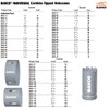 Bahco BAH3832-27 Carbide-Tipped Holesaws 1-1/16-Inch Diameter / 27mm Diameter