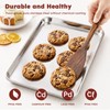 Baking Sheet Set of 3: Stainless Steel Cookie Sheets for