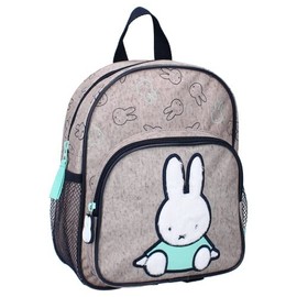 mybagstory - Backpack - Miffy - Child - School - Primary School - Nursery - Day Care - Nursery - Unisex School Bag - Size 29 cm - Adjustable Straps, gray