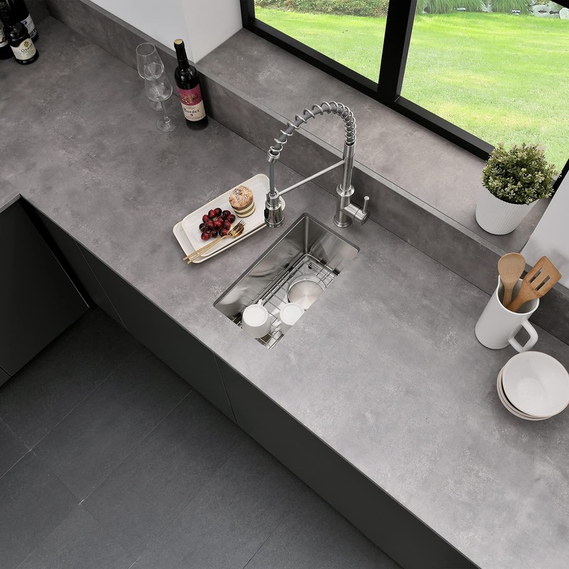 EcoChannels Undermount Wet Bar Sink, 10 x 18 Inch Single