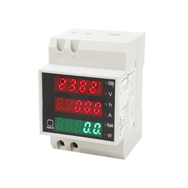 LIVISN 45000W Multi-Function Meter Digital LED Voltage Current Active Power Factor Energy Meter AC 80-300V 0-100A (External CT, AC 80V-300V)