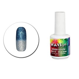 WAVEGEL Color Changing Nail Gel Polish - Mood Collection - #112 Silver Surfer I 0.5 Oz