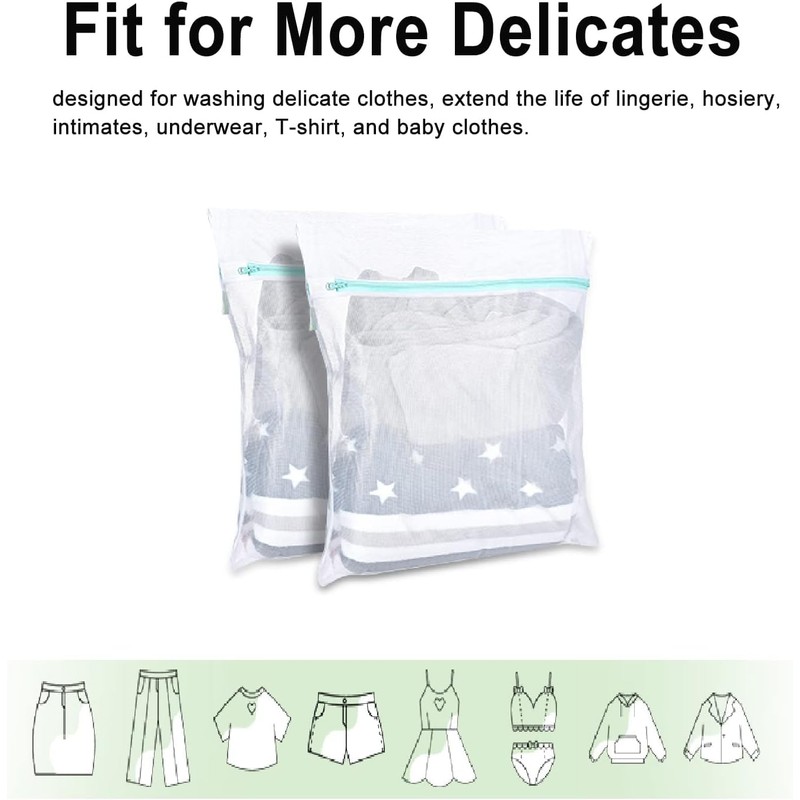 OTraki Mesh Laundry Bag for Delicates 2 Pack 16 x