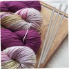 STOBOK Essential Knitting Supplies: 20pcs Metal Knitting Steel Rod Set
