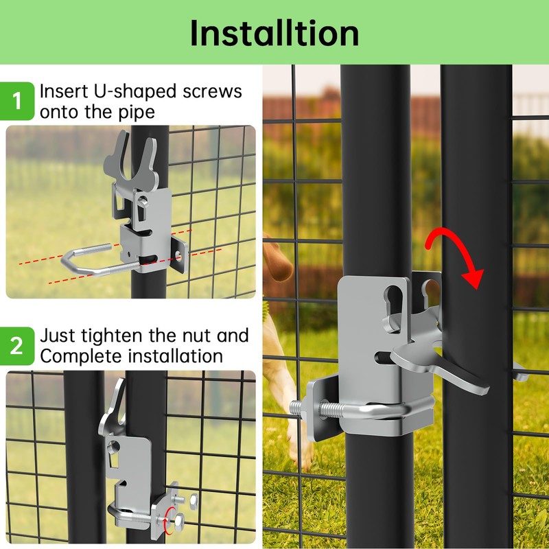 Fixirons Kennel Gate Latch Butterfly Latch Kennel Gate Latch for