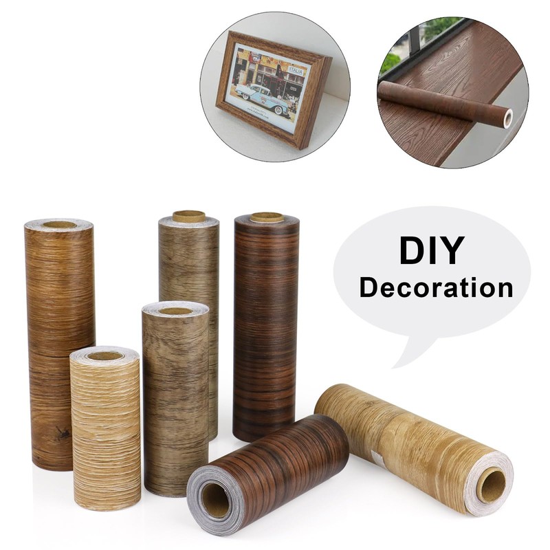 BOMEI PACK Walnut Wood Grain Repair Tape 1Roll 33ft,Self Adhesive
