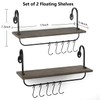 Olakee Floating Wall Shelves for Bathroom Kitchen Coffee Nook with